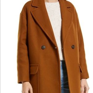 Madewell Averdon Insuluxe Coat in Dried Cedar Melange